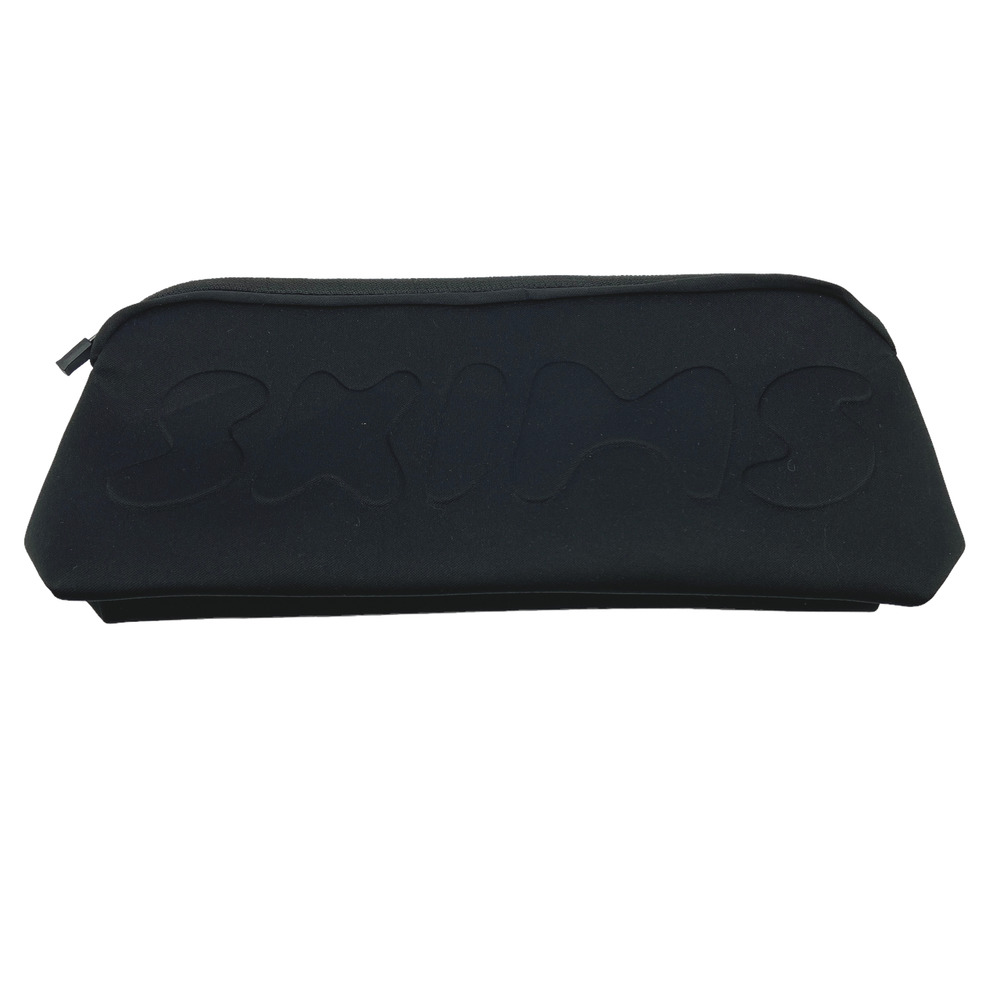 SKIMS Black Neoprene Make Up Bag